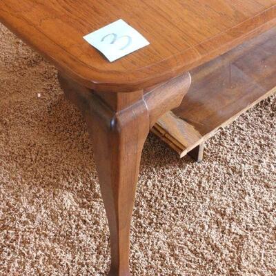 Lot 3 Solid Wood Table w/ 3 Leafs