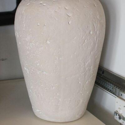 Lot 12 Large Heavy Plaster Style DÃ©cor Vase 