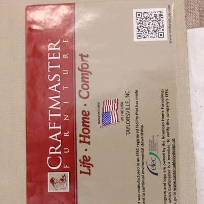 Lot 16 Craftmaster Linen Color Sofa #1