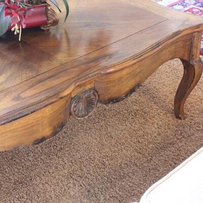 Lot 17 Lrg. Coffee Table w/ Shell Details