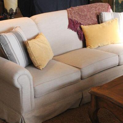 Lot 19 Craftmaster Linen Color Sofa #2