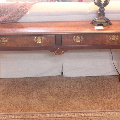 Lot 21 Hekman Sofa Table w/ Drawers