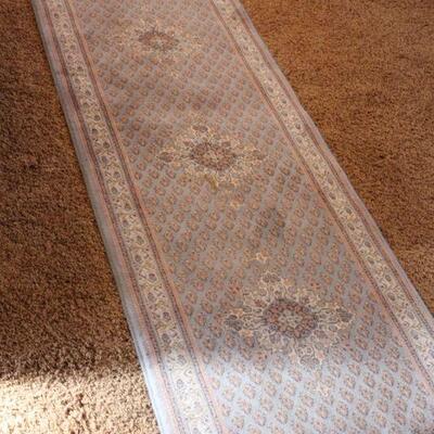 Lot 22 8'x2' Baby Blue Runner Rug