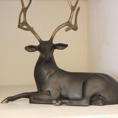 Lot 24 Metal Stag DÃ©cor 