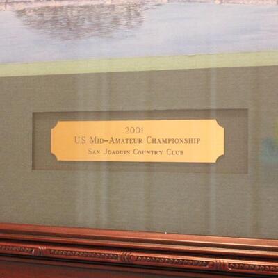 Lot 30 Signed 2001 San Joaquin Country Club Framed Print