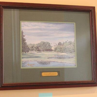 Lot 30 Signed 2001 San Joaquin Country Club Framed Print