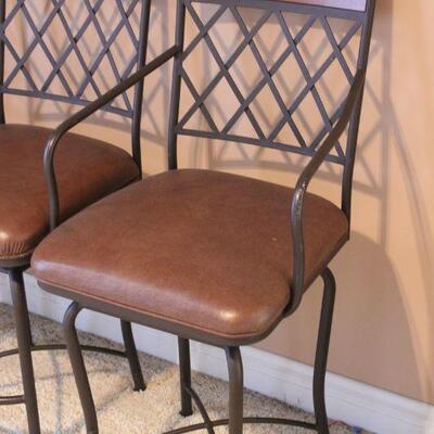 Lot 35 Set of 4 Iron Bar Stools
