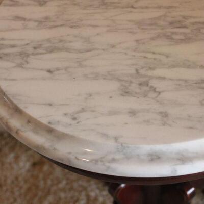 Lot 40 Marble Top Vintage Side Table