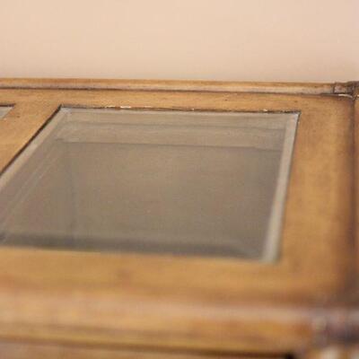 Lot 43 Glass Front & Top Side Storage/Side Table