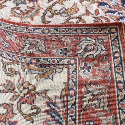 Lot 47 13'x2' Red/Cream Runner Rug