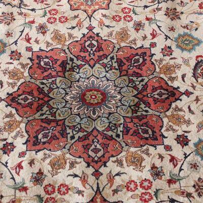 Lot 68 6'x5' Blue/Red/Cream Rug