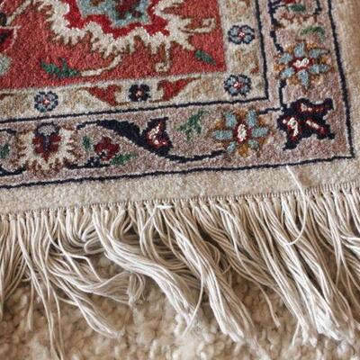 Lot 68 6'x5' Blue/Red/Cream Rug