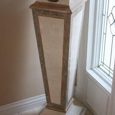 Lot 72 Ex. Lrg. Plant Stand w/ Urn (2pcs)