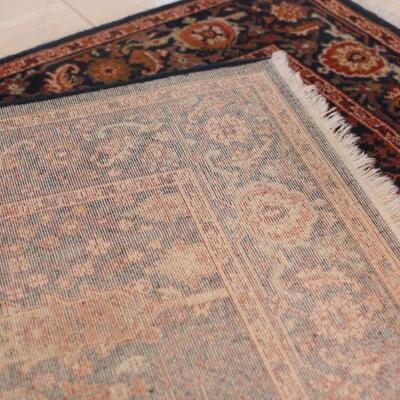 Lot 74 5'x4' Black/Orange/Red Rug