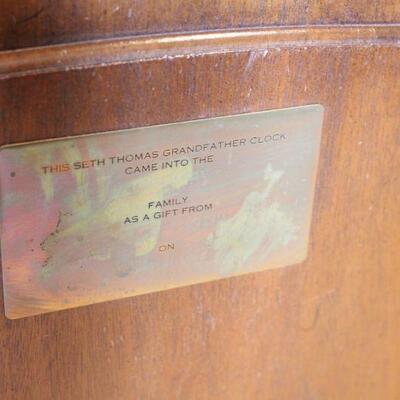 Lot 75 Seth Thomas Grandfather Clock (works beautifully)