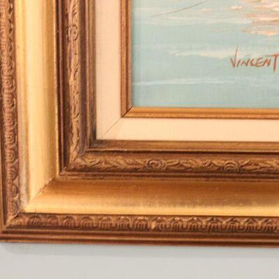 Lot 76 Original Signed Harbor Oil Painting 'Vincent'