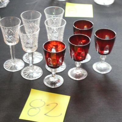 Lot 82 Misc Mini Glasses