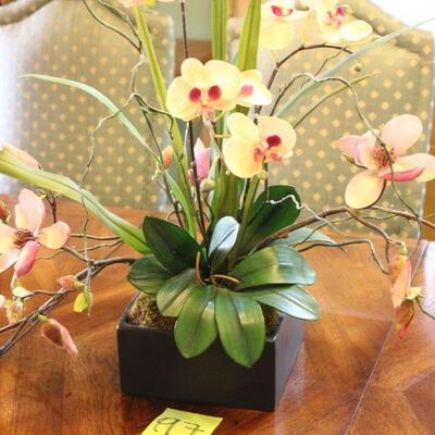 Lot 97 Faux Orchid Floral Arrangement