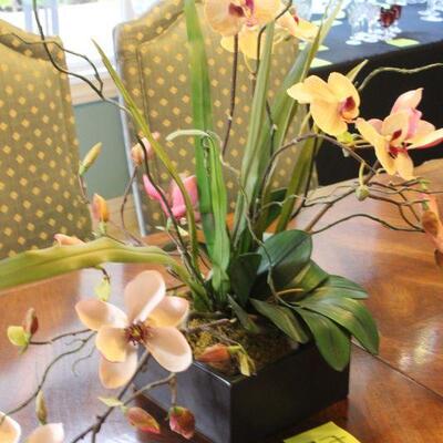 Lot 97 Faux Orchid Floral Arrangement