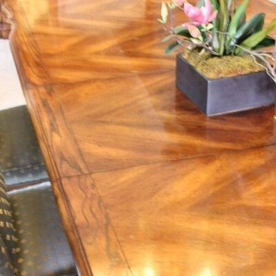 Lot 98 Stunning 8 Chair Dining Set w/ Leafs