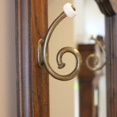 Lot 110 Mirrored Oak Hall Tree