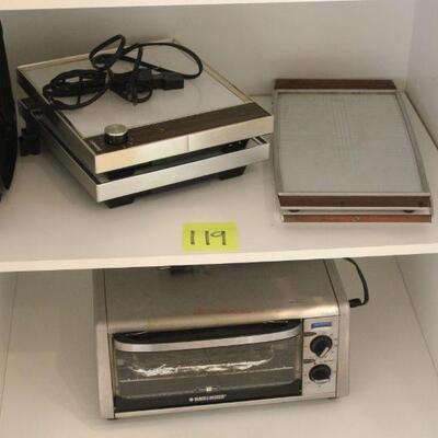 Lot 119 Toaster Oven & More