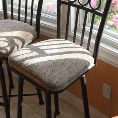 Lot 129 Set of 3 Iron Stools