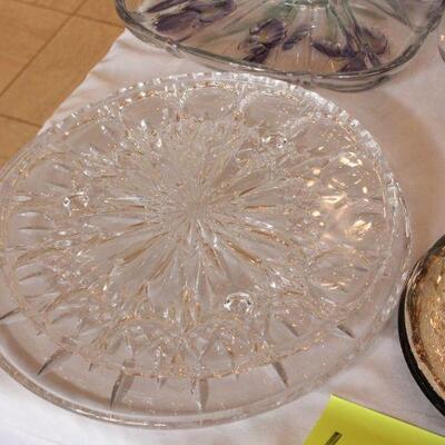 Lot 138 Glass Serving Platters & More