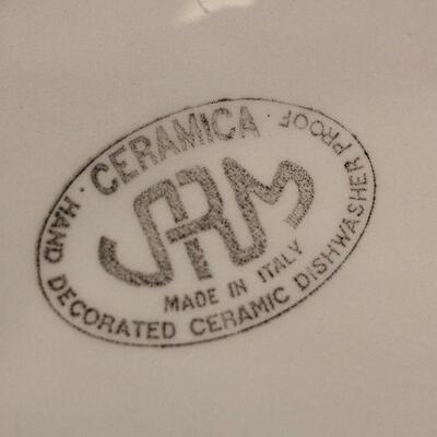 Lot 157 Butterfly/Colorful Serving Pieces