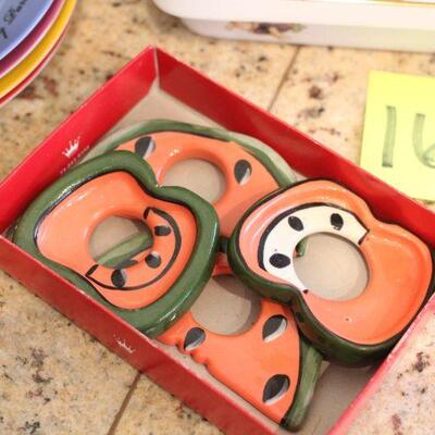 Lot 160 Colorful Ceramic Serving Pieces