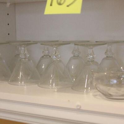 Lot 163 Vases and Misc. Glass Drinkware