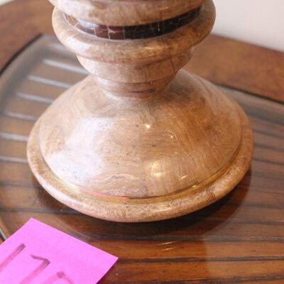 Lot 170 Heavy Vase w/ Faux Floral