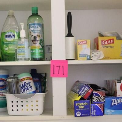 Lot 171 Misc. Kitchen Cleaning & Storage Products