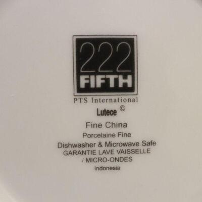Lot 172 222 Fifth Fine China 60pcs