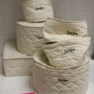 Lot 177 Neiman Marcus Plate/Dish Soft Storage Totes (empty)
