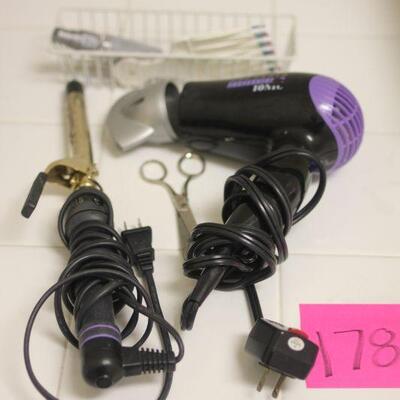 Lot 178 Hot Tools Blow Dryer & Curling Iron