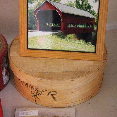 Lot 186 Two Lighted Christmas Trees & More Décor