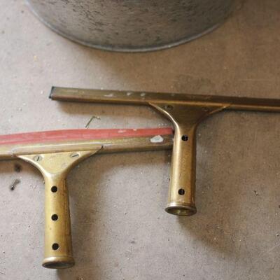 Lot 198 Garden Galvanized Bucket & More