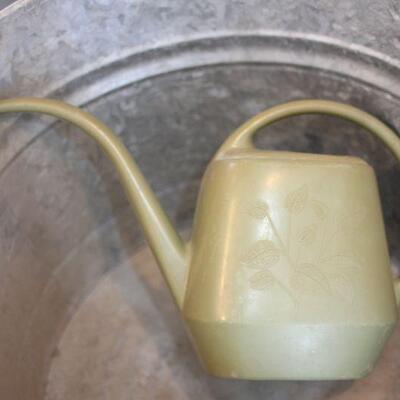 Lot 198 Garden Galvanized Bucket & More