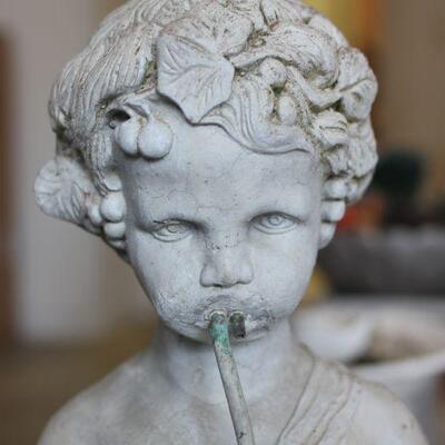 Lot 207 Lrg. Cement Boy Statue