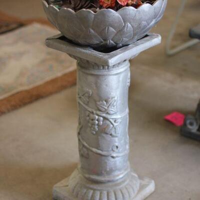 Lot 209 Pilar with Bowl of Faux Floral