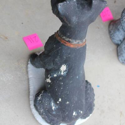 Lot 211 Cement Scotty Dog Statue (heavy) 1'6"T