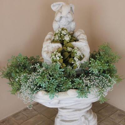 Lot 214 Bunny Fountain 3' T