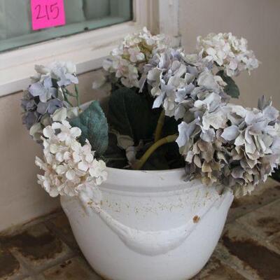 Lot 215 White Ceramic Pot