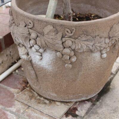 Lot 216 Margaret Hudson Grape Pot w/ Rose Tree