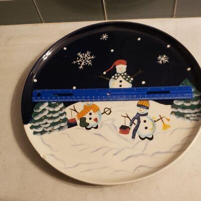 Lot 178: World Market Christmas Platter