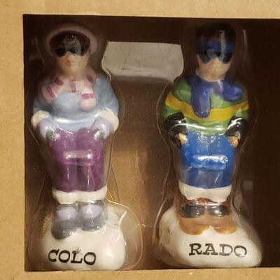 Lot 188: Colorado theme Salt & Pepper Shakers