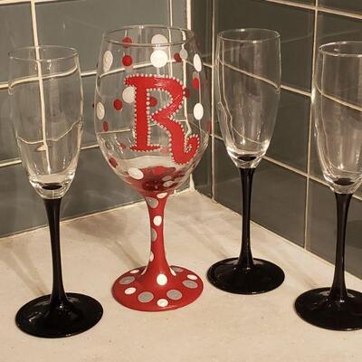 Lot 191: Colored Stemware lot