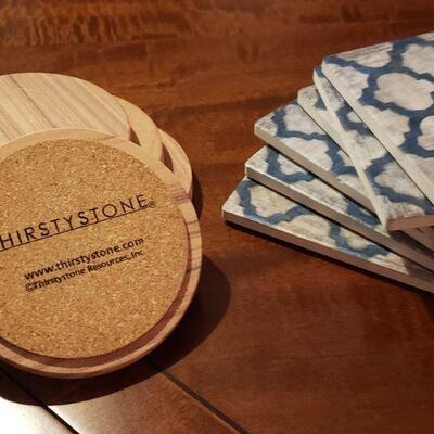 Lot 198: (2) Sets of Thirstystone Coasters