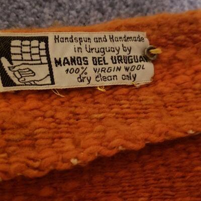 Lot 215: Vintage Uruguay Handspun & Handmade Weaving 